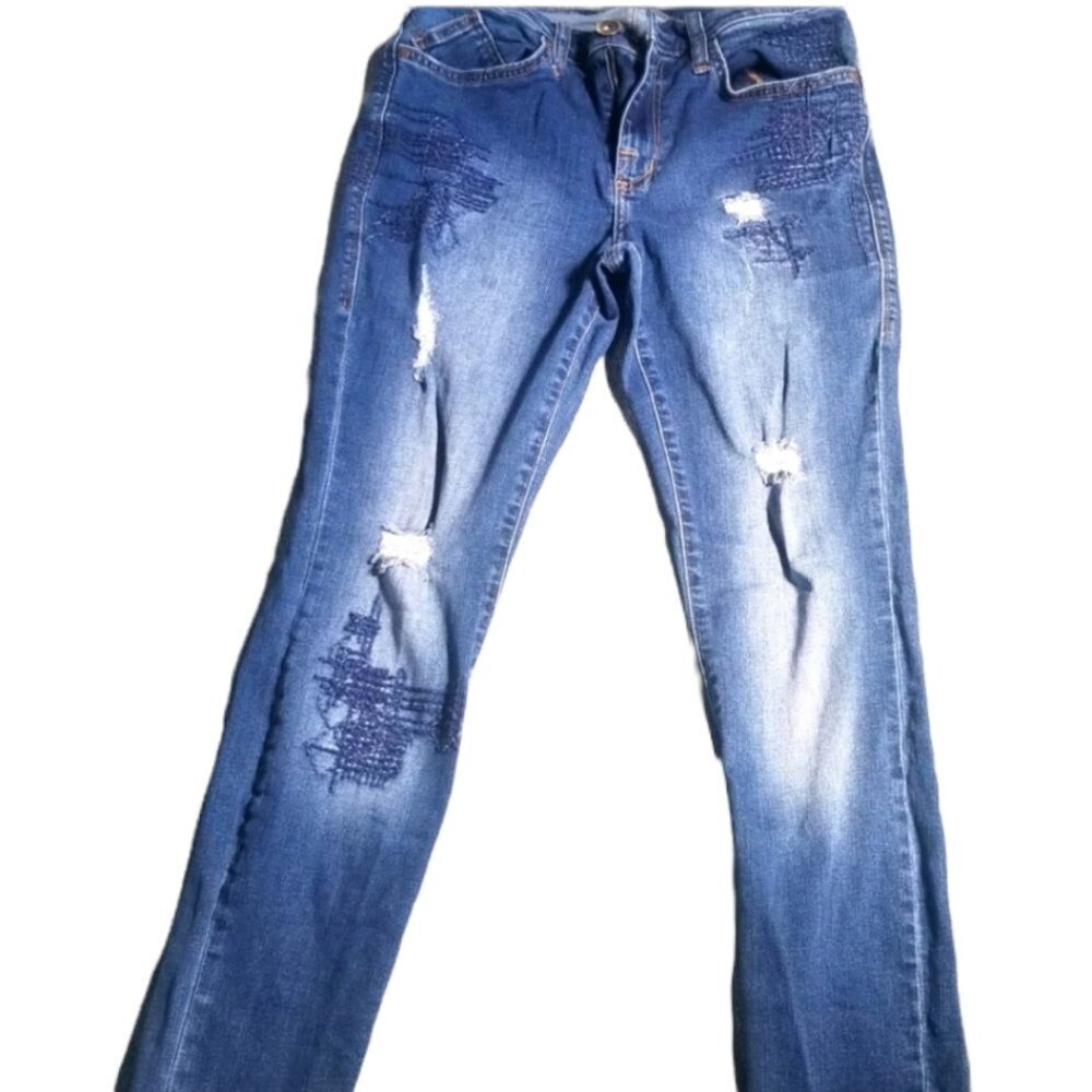 Rock and Republic Jeans Womens Distressed Denim Size 28